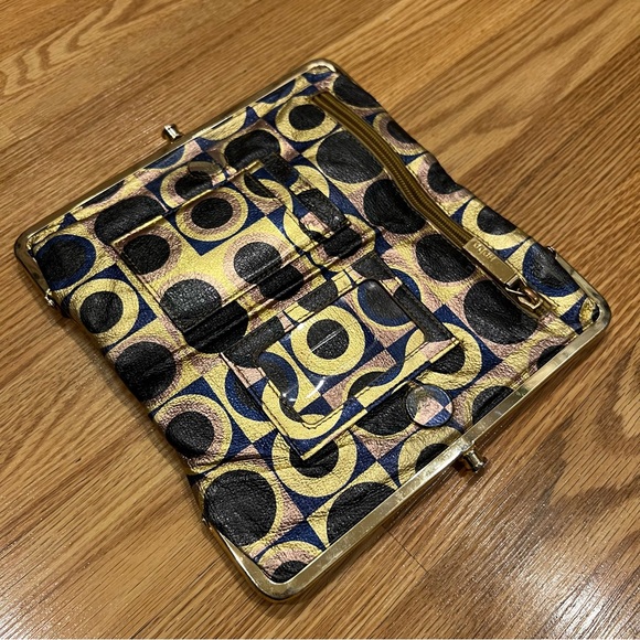HOBO the Original Geo Print Clutch Leather ‘Lauren’‎ Wallet - Picture 4 of 11